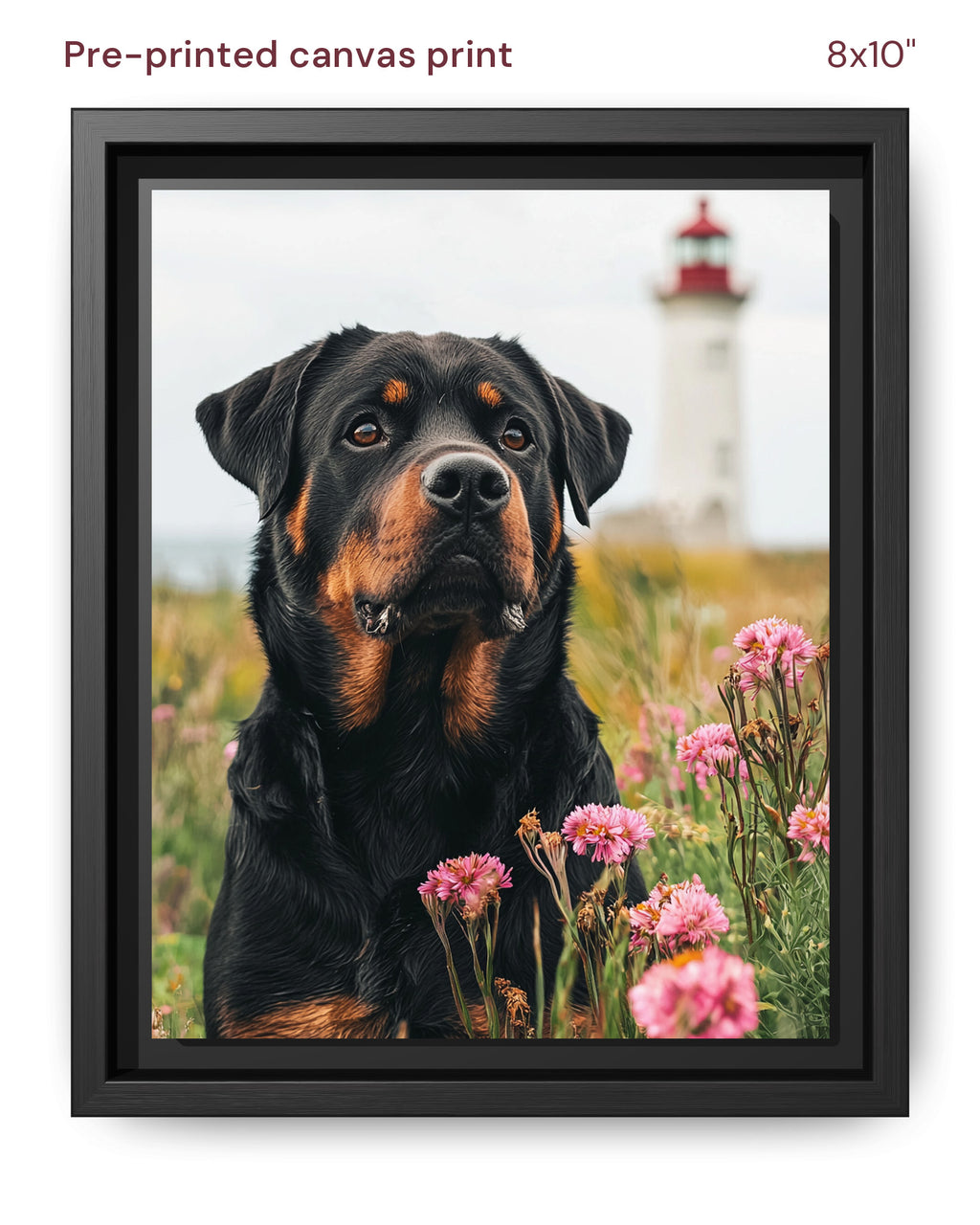 Canvas Print 8x10 Framed Black