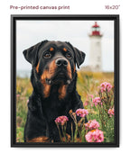 Canvas Print 16x20 Framed Black
