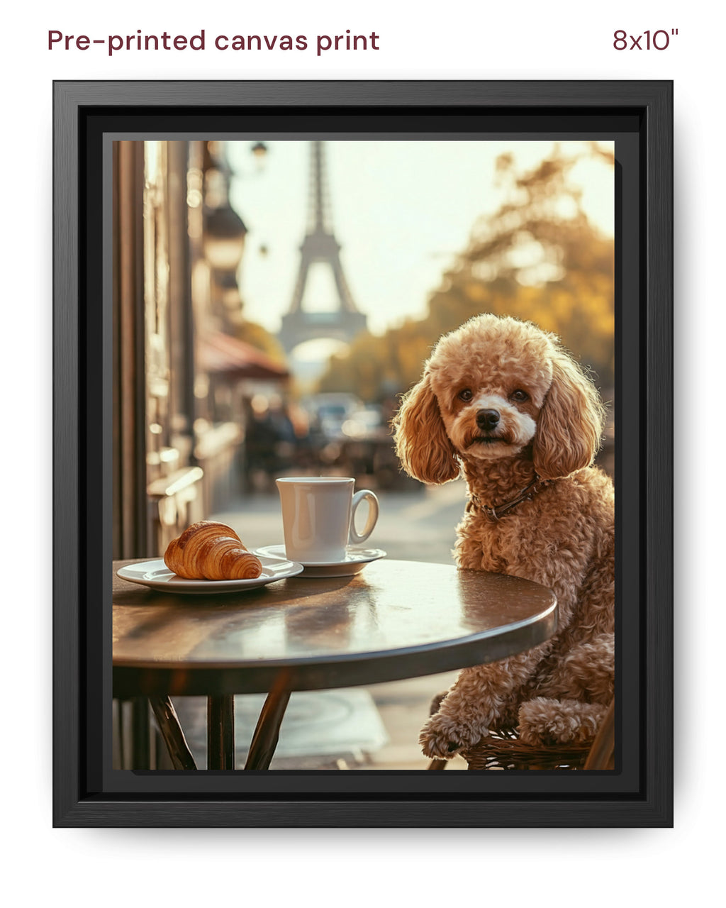 Canvas Print 8x10 Framed Black