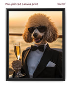 Canvas Print 16x20 Framed Black