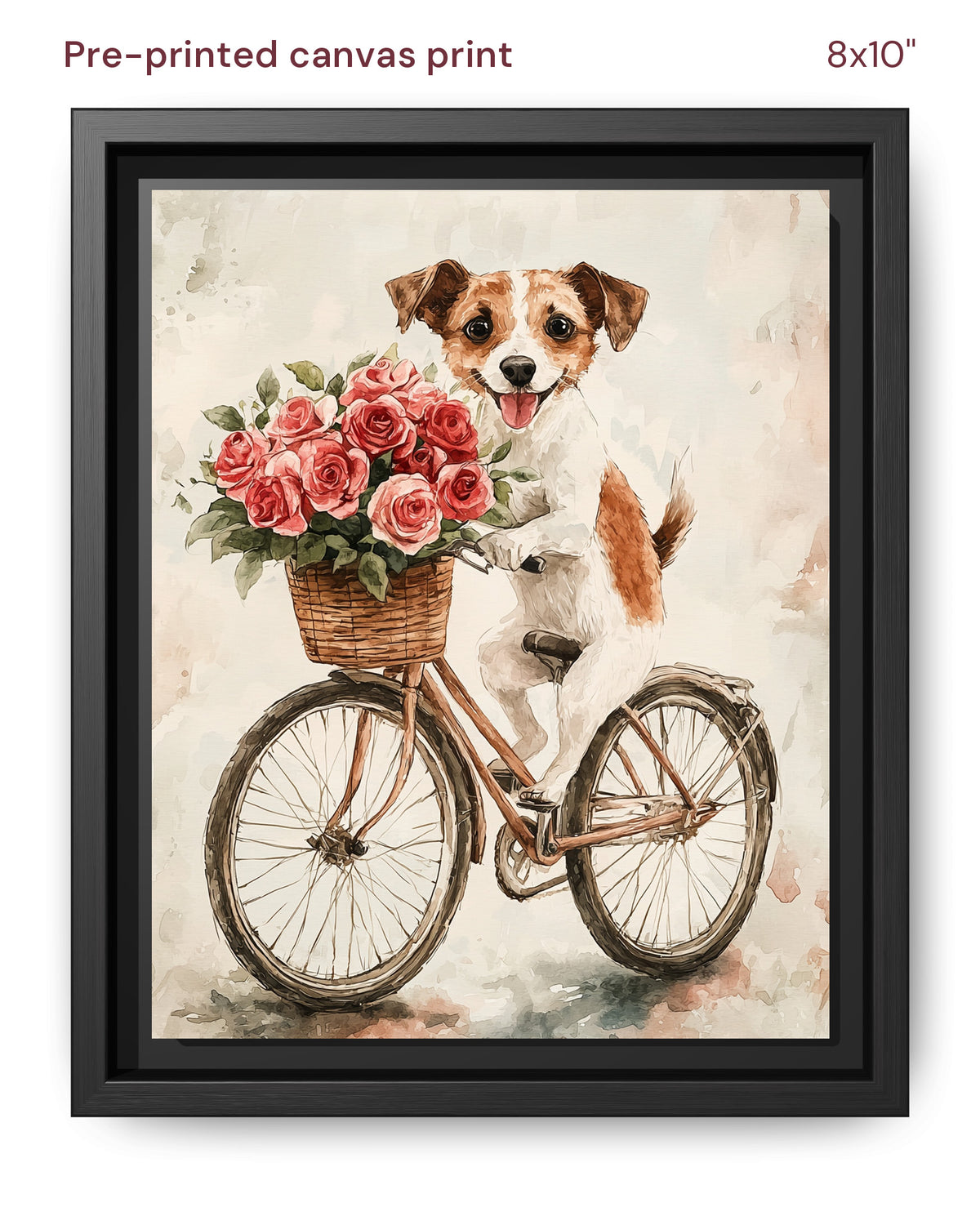 Canvas Print 8x10 Framed Black