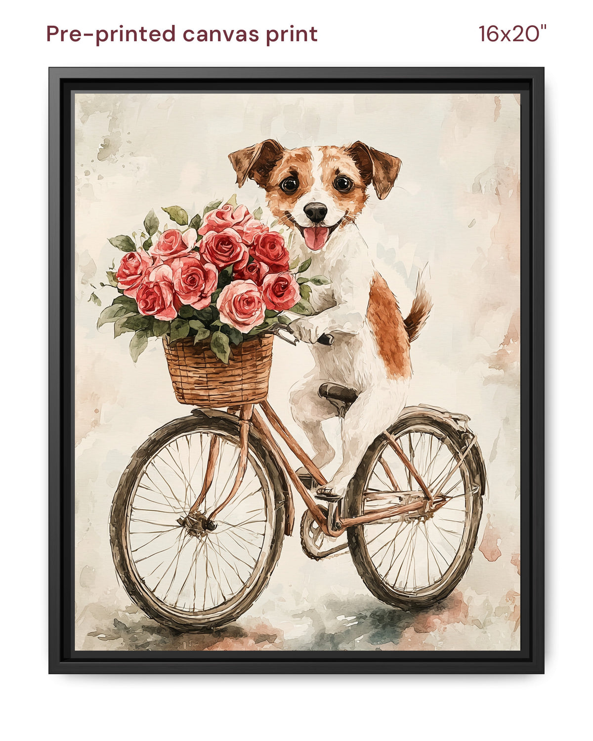 Canvas Print 16x20 Framed Black