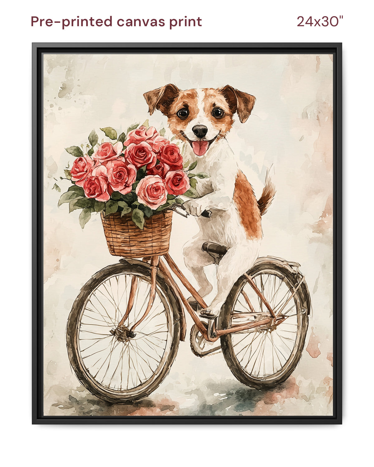 Canvas Print 24x30 Framed Black