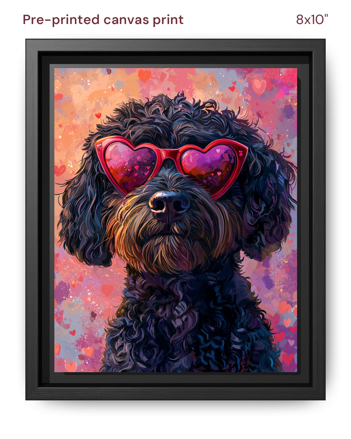 Canvas Print 8x10 Framed Black