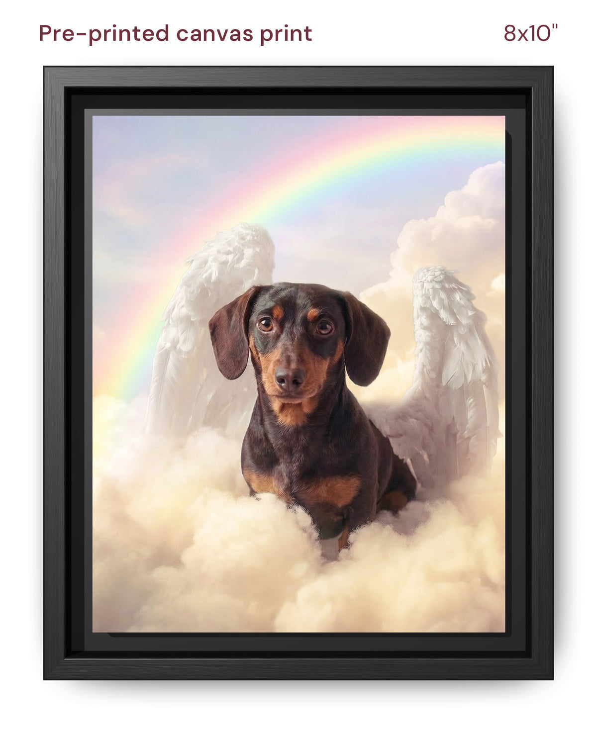 Canvas Print 8x10 Framed Black