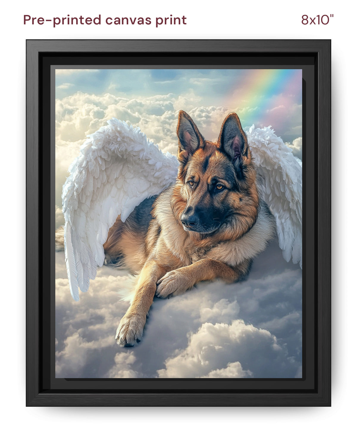 Canvas Print 8x10 Framed Black