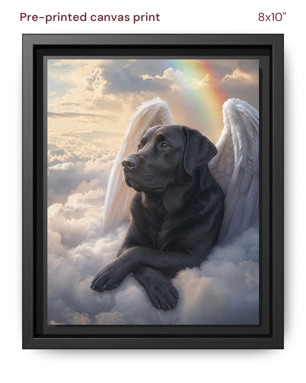 Canvas Print 8x10 Framed Black