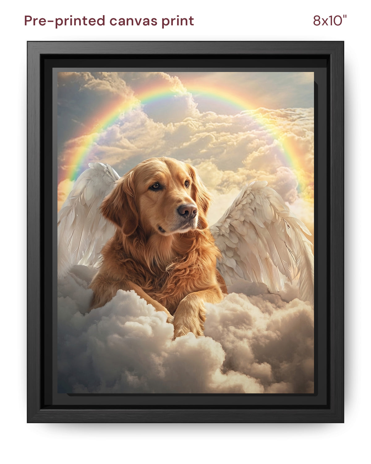 Canvas Print 8x10 Framed Black