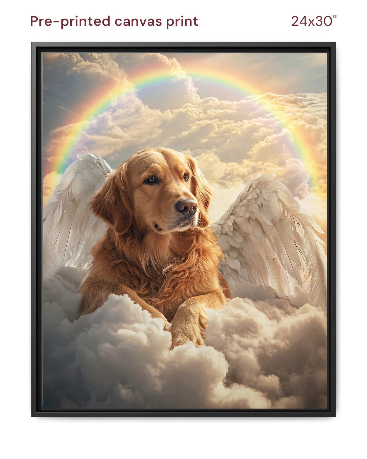 Canvas Print 24x30 Framed Black