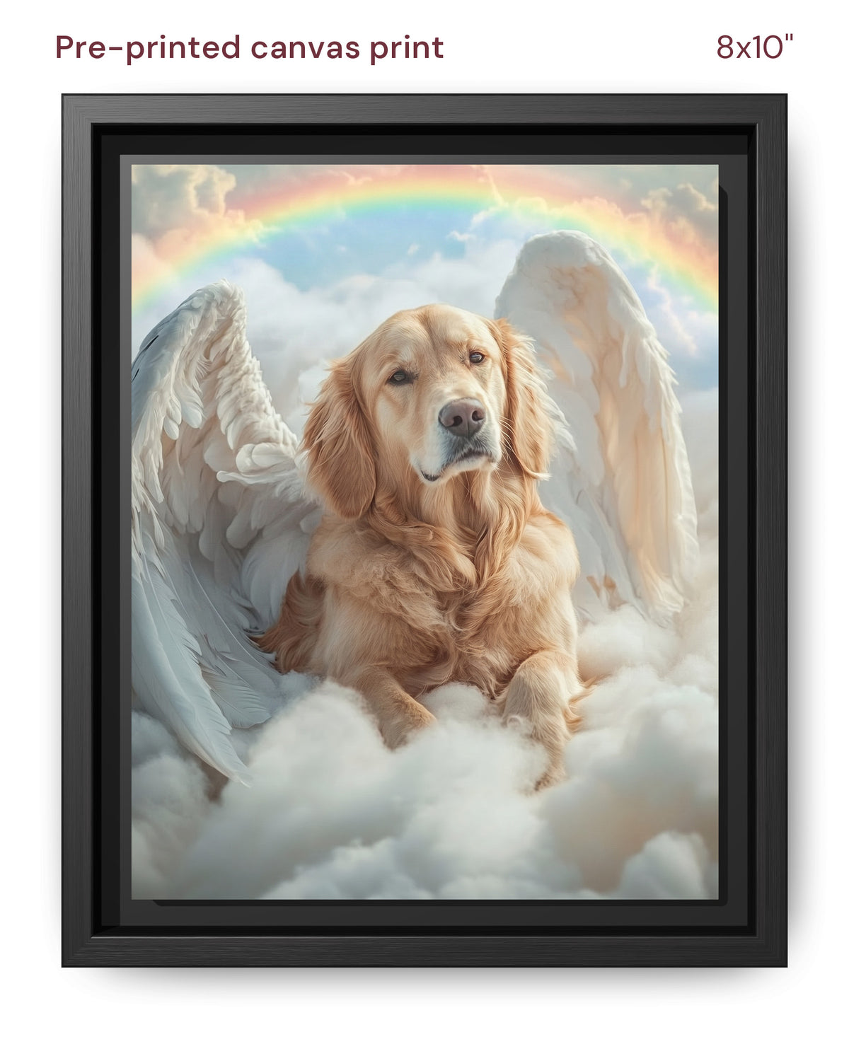 Canvas Print 8x10 Framed Black