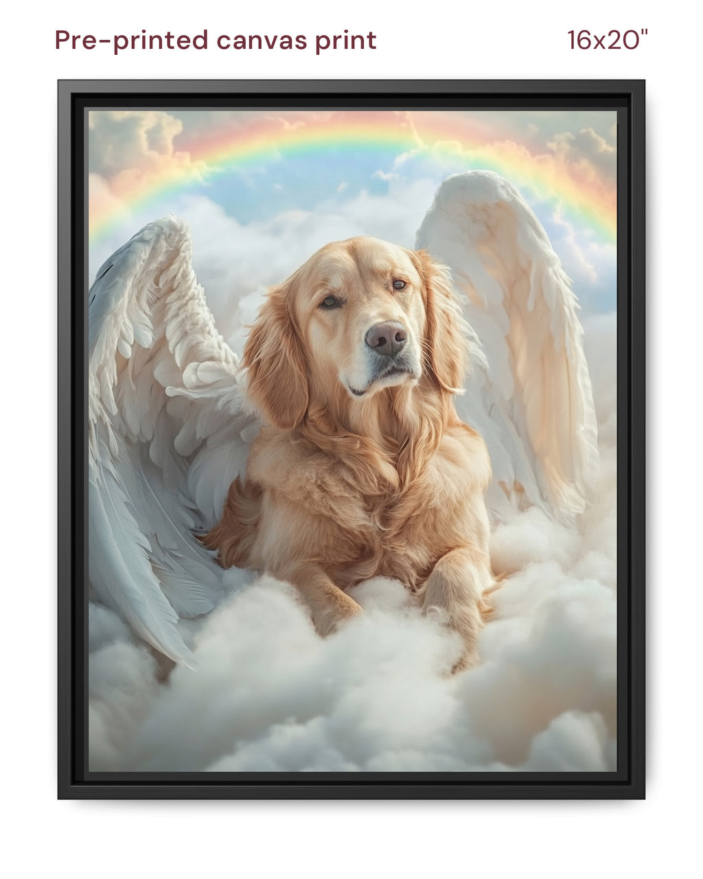 Canvas Print 16x20 Framed Black
