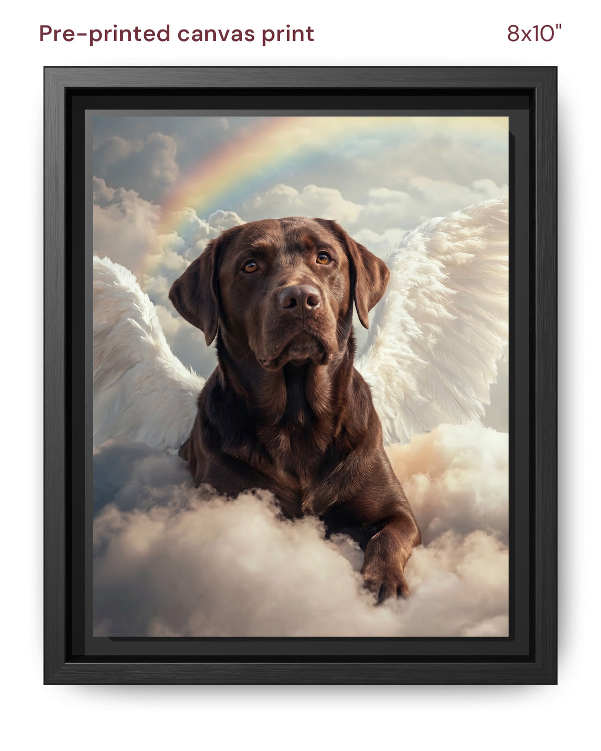 Canvas Print 8x10 Framed Black