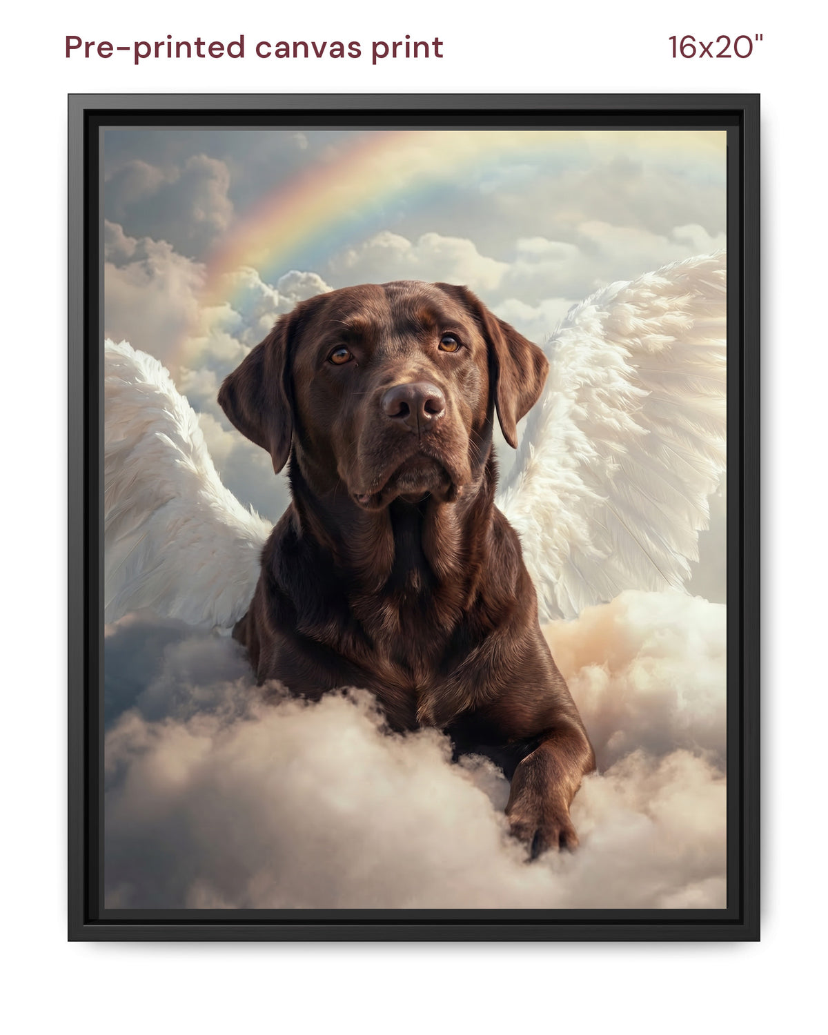 Canvas Print 16x20 Framed Black