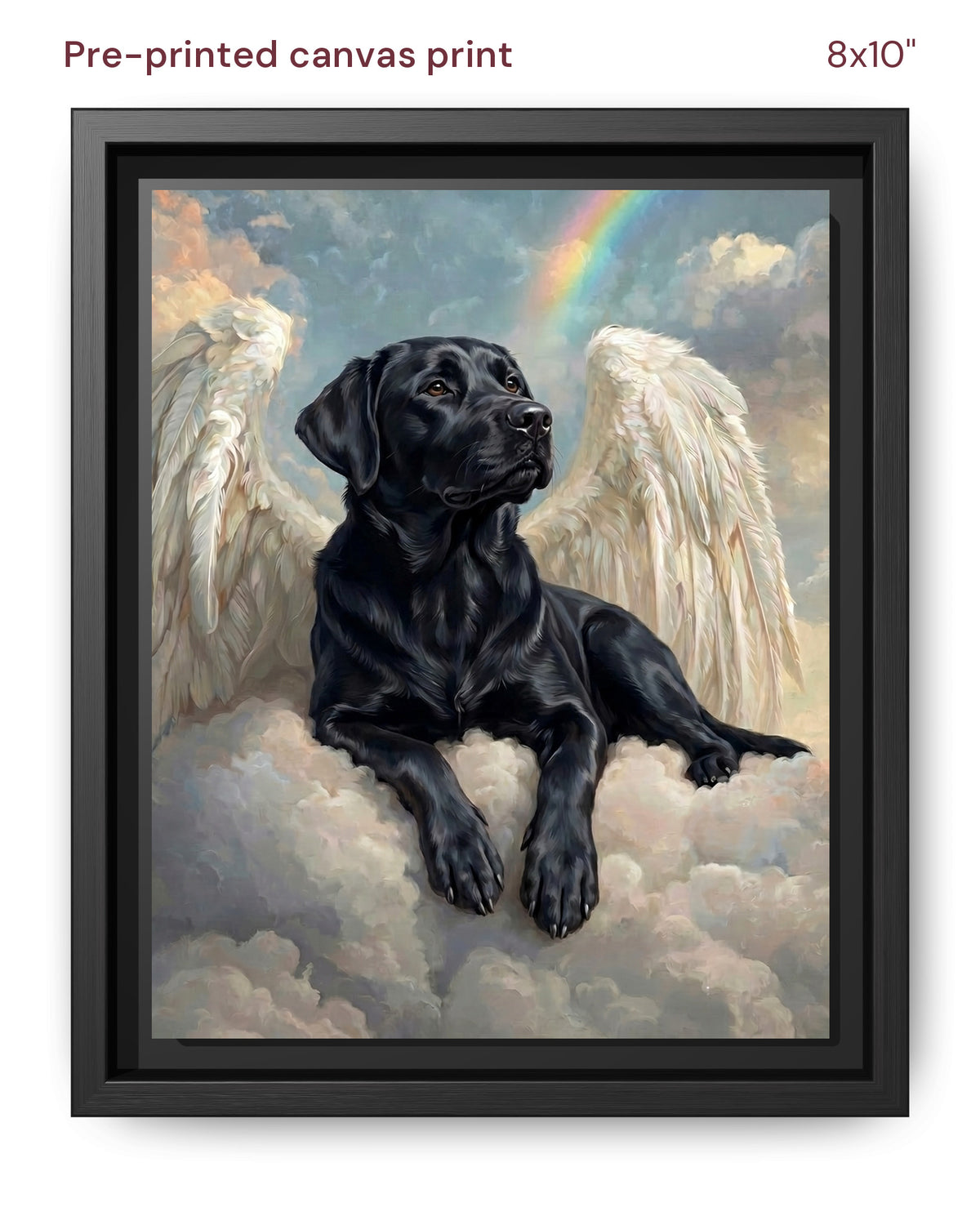 Canvas Print 8x10 Framed Black