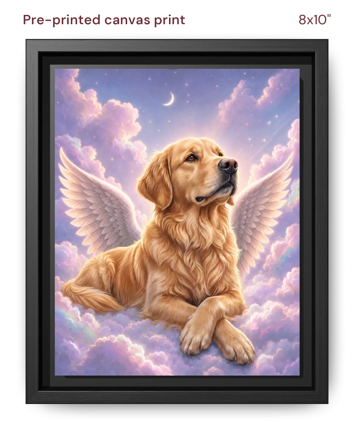 Canvas Print 8x10 Framed Black