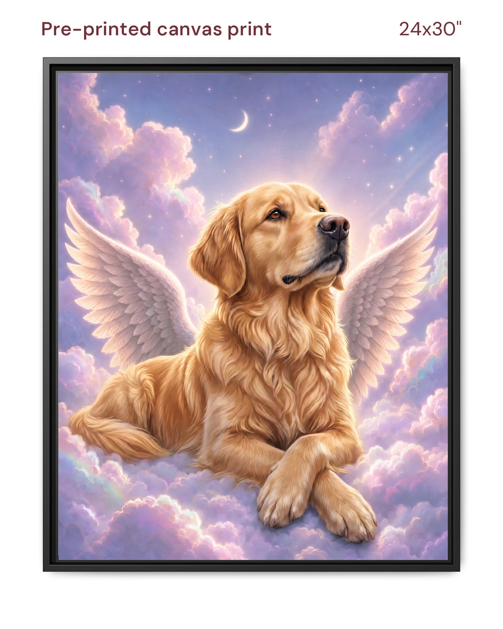 Canvas Print 24x30 Framed Black