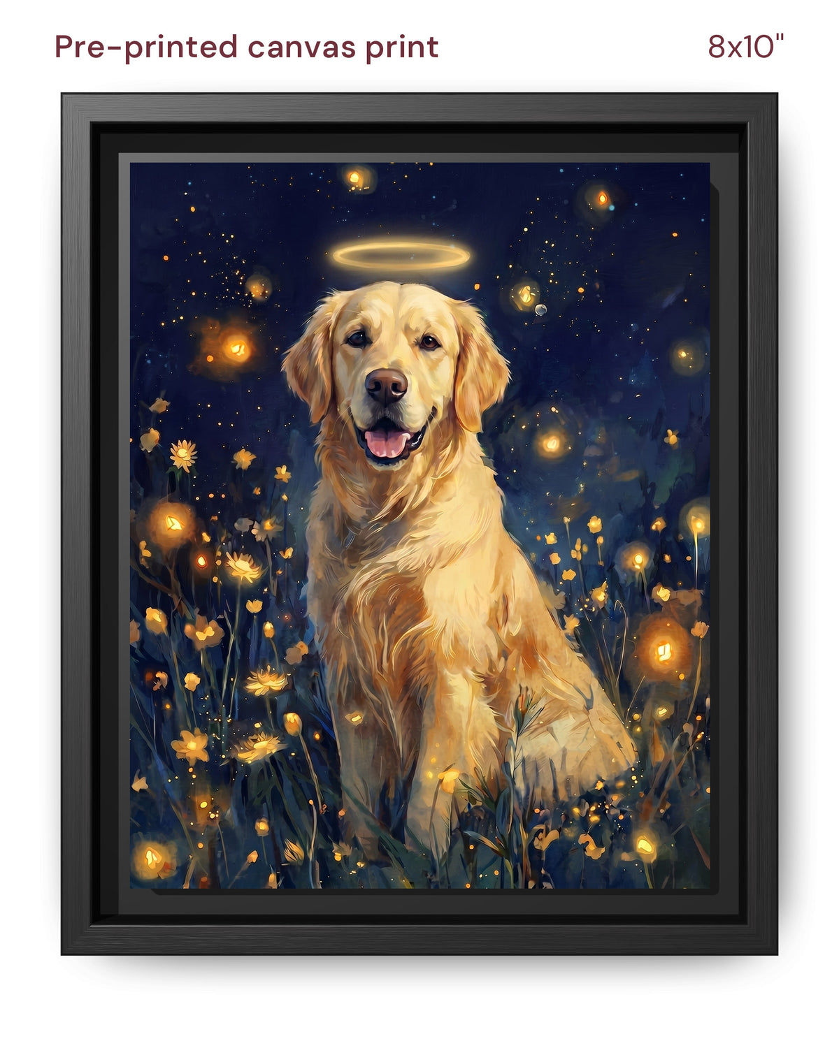Canvas Print 8x10 Framed Black