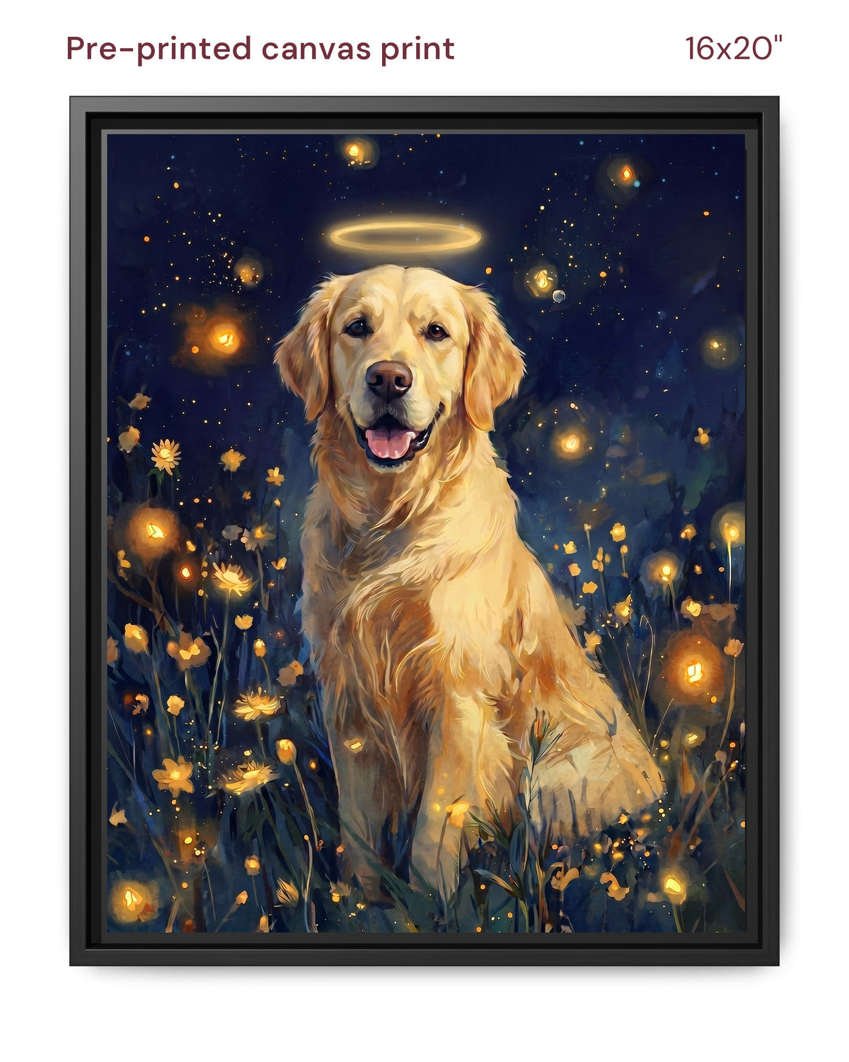 Canvas Print 16x20 Framed Black
