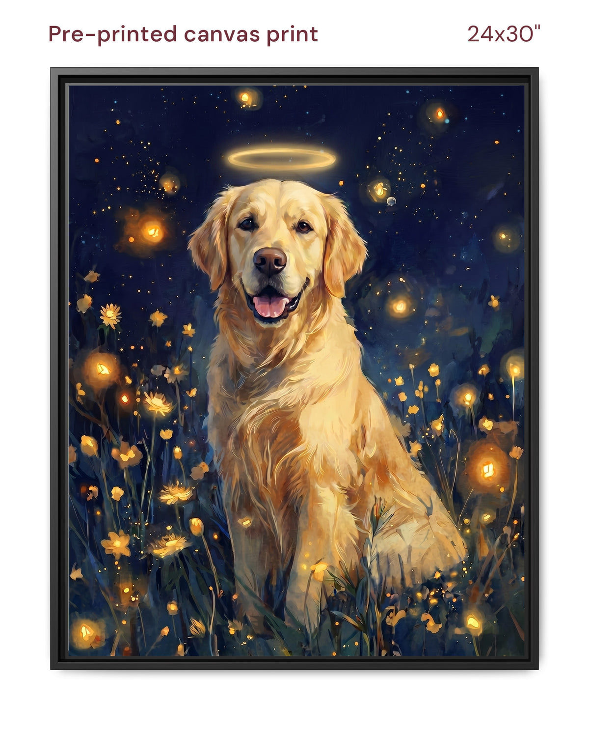 Canvas Print 24x30 Framed Black