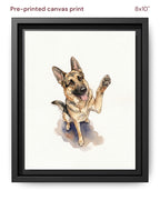 Canvas Print 8x10 Framed Black
