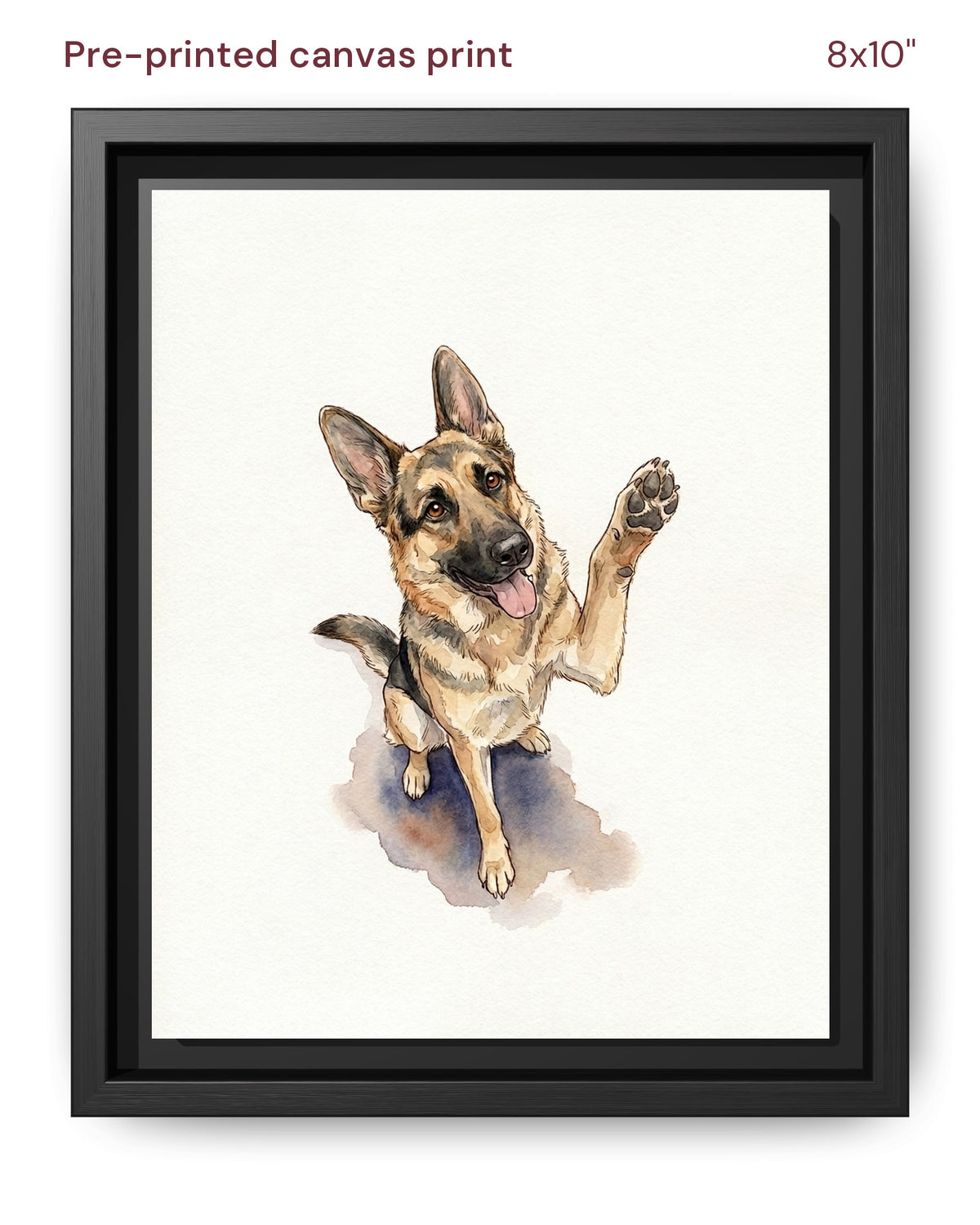 Canvas Print 8x10 Framed Black