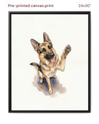 Canvas Print 24x30 Framed Black