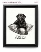 Canvas Print 8x10 Framed Black