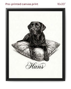 Canvas Print 16x20 Framed Black
