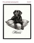 Canvas Print 24x30 Framed Black