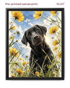 Canvas Print 16x20 Framed Black