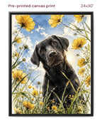 Canvas Print 24x30 Framed Black