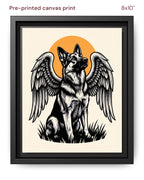 Canvas Print 8x10 Framed Black