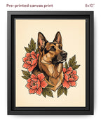 Canvas Print 8x10 Framed Black