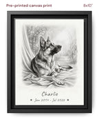 Canvas Print 8x10 Framed Black