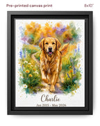 Canvas Print 8x10 Framed Black