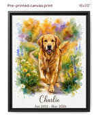 Canvas Print 16x20 Framed Black