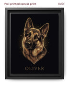 Canvas Print 8x10 Framed Black