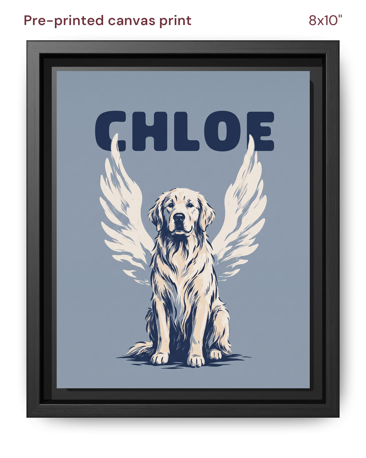 Canvas Print 8x10 Framed Black