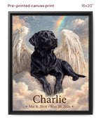 Canvas Print 16x20 Framed Black