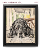 Canvas Print 8x10 Framed Black