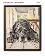 Canvas Print 16x20 Framed Black