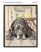 Canvas Print 24x30 Framed Black