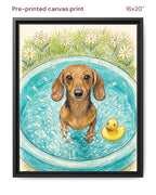 Canvas Print 16x20 Framed Black