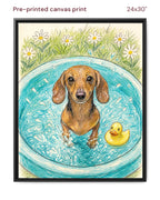 Canvas Print 24x30 Framed Black