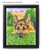 Canvas Print 8x10 Framed Black