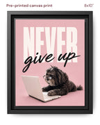 Canvas Print 8x10 Framed Black