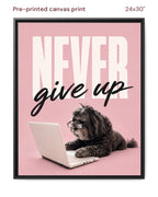 Canvas Print 24x30 Framed Black