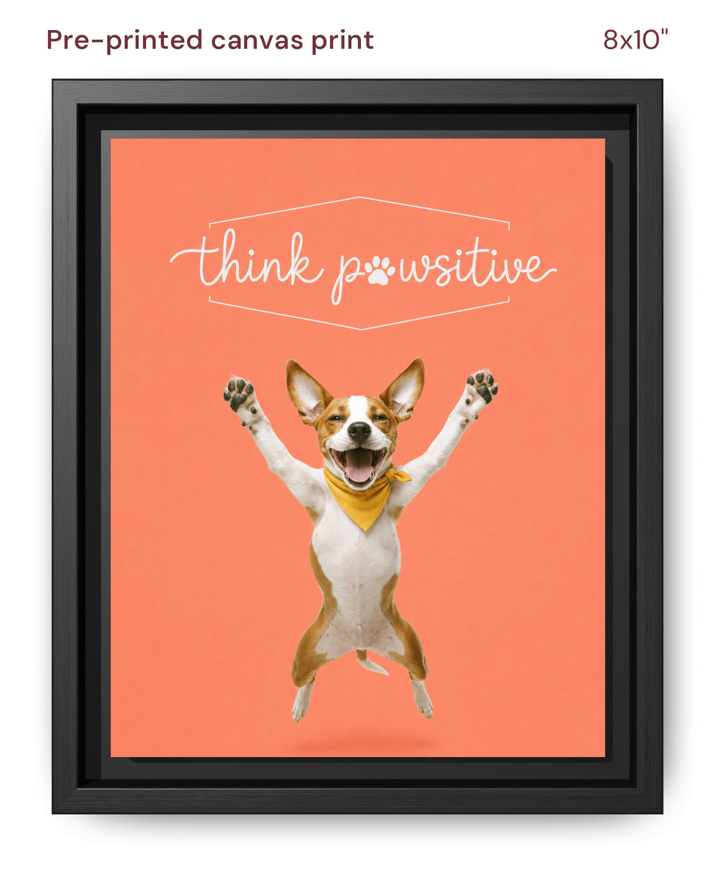 Canvas Print 8x10 Framed Black