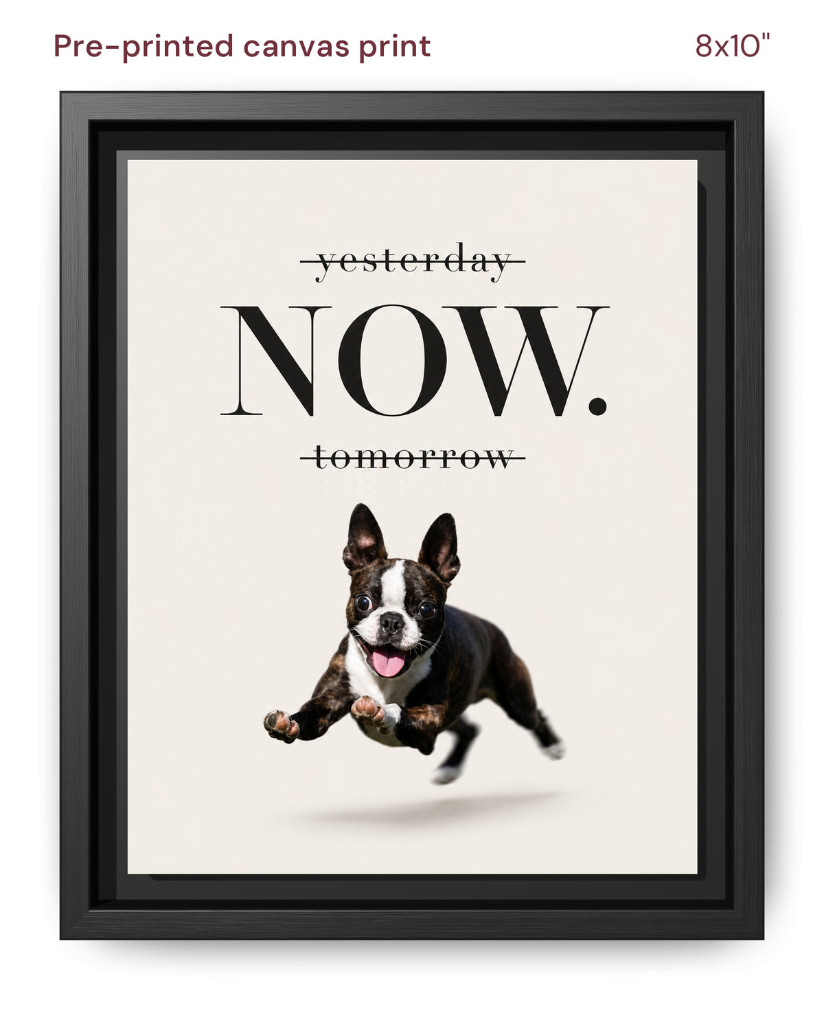 Canvas Print 8x10 Framed Black