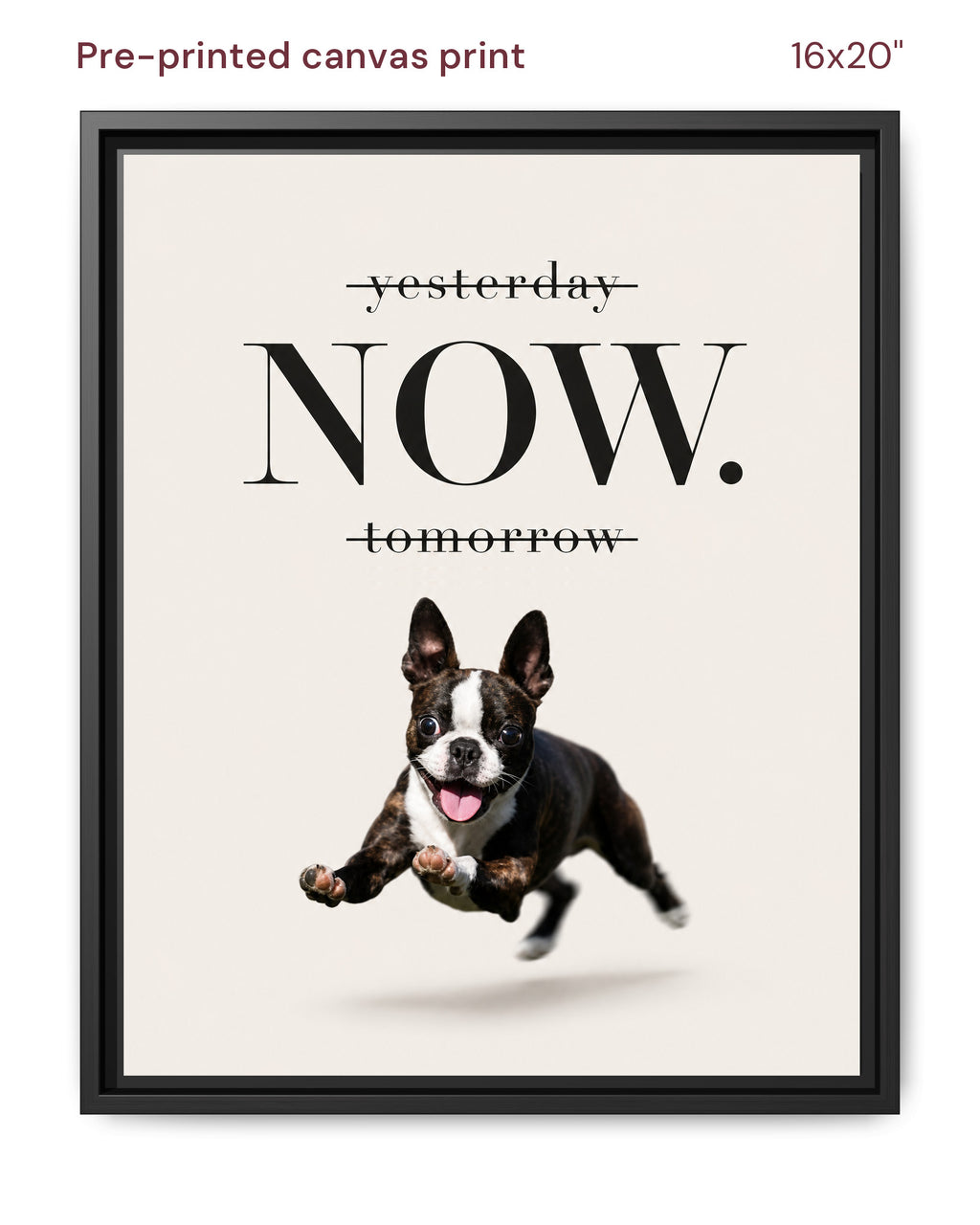 Canvas Print 16x20 Framed Black